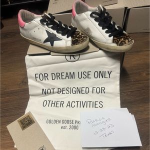 Golden Goose leopard sneakers